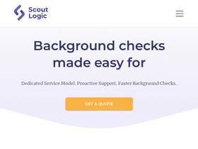 'scoutlogicscreening.com' screenshot