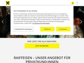 'raiffeisen.at' screenshot