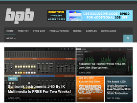 'bedroomproducersblog.com' screenshot