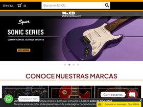 'mrcdinstrumentos.com.mx' screenshot