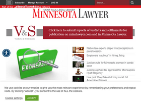 'minnlawyer.com' screenshot