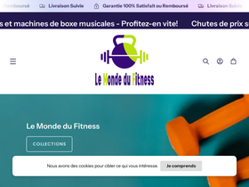 Lemondedufitness homepage screenshot