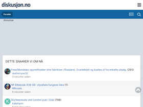 'diskusjon.no' screenshot