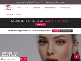 'cgcosmetic.com' screenshot