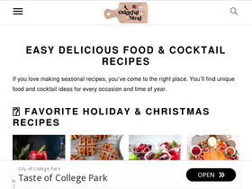 'agratefulmeal.com' screenshot