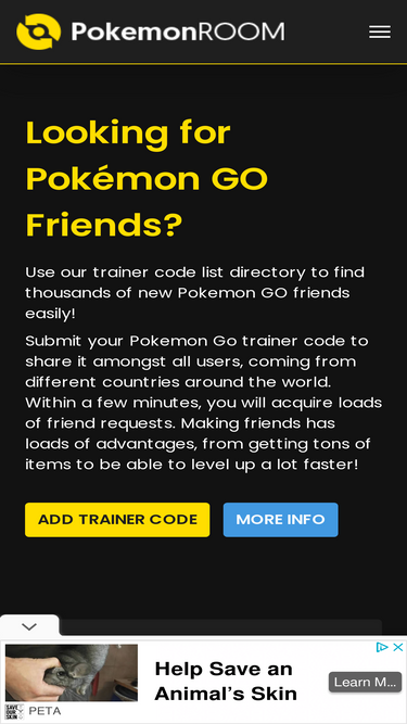 FCSwap :: Pokemon Go Friend Codes