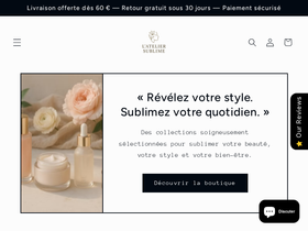 L’atelier Sublime website screenshot