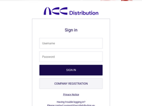 'accdistribution.net' screenshot