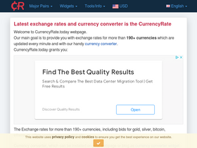 'currencyrate.today' screenshot