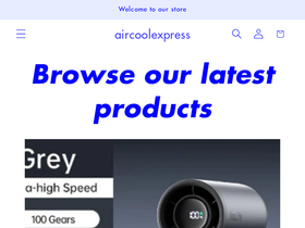 aircoolexpress.com homepage screenshot