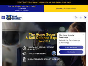 'thehomesecuritysuperstore.com' screenshot