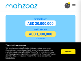 'mahzooz.ae' screenshot