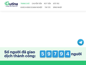 'gutina.vn' screenshot