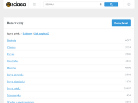 'sciaga.pl' screenshot