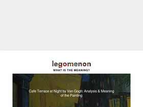 'legomenon.com' screenshot