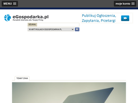 'egospodarka.pl' screenshot