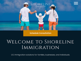 'shorelineimmigration.com' screenshot