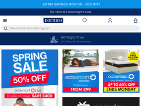 'dormeo.co.uk' screenshot