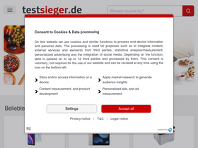 'testsieger.de' screenshot