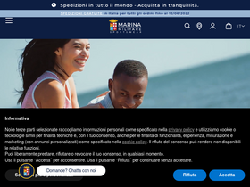 'marinamilitare-sportswear.com' screenshot