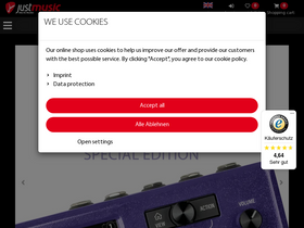 'justmusic.de' screenshot