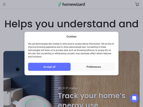 'homewizard.com' screenshot