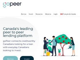 'gopeer.ca' screenshot