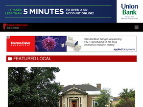 'caledonianrecord.com' screenshot