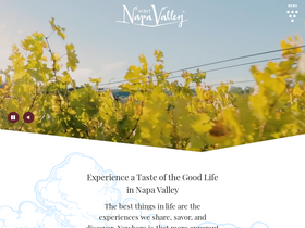 'visitnapavalley.com' screenshot