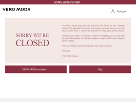 'veromoda.ca' screenshot