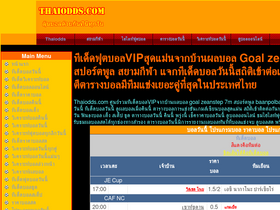 'thaiodds.com' screenshot