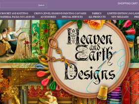'heavenandearthdesigns.com' screenshot