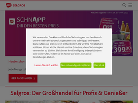 'selgros.de' screenshot