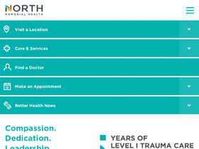 'northmemorial.com' screenshot