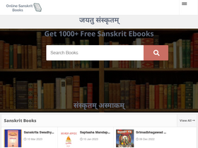 'onlinesanskritbooks.com' screenshot