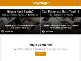 'sosyologer.com' screenshot