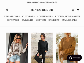 jonesburch.com homepage screenshot