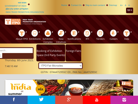 'indiatradefair.com' screenshot