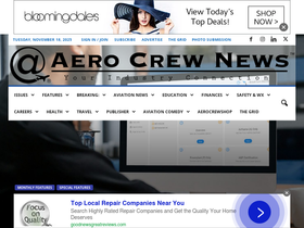 'aerocrewnews.com' screenshot