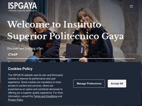 'ispgaya.pt' screenshot