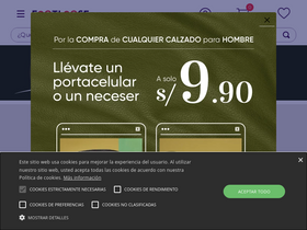 'footloose.pe' screenshot