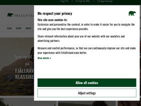 'friluftsland.dk' screenshot