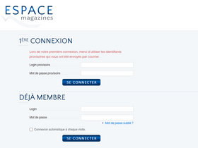 'espacemagazines.fr' screenshot