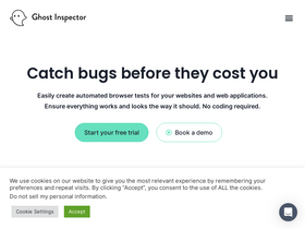 'ghostinspector.com' screenshot