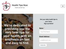 'healthtipsnow.net' screenshot