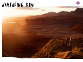 'wayfaringkiwi.com' screenshot