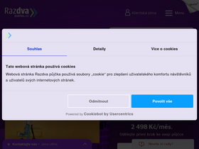 'razdvapujcka.cz' screenshot