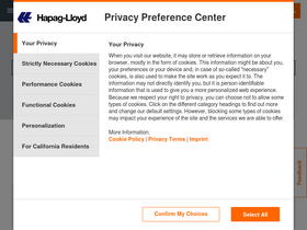 'hapag-lloyd.com' screenshot