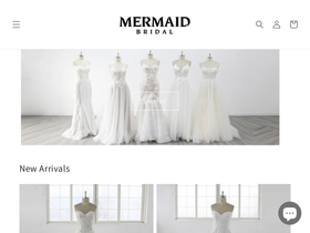 mermaidsbridal.com homepage screenshot