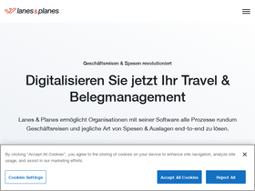 'lanes-planes.com' screenshot